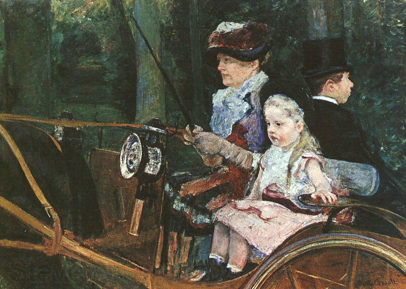 Mary Cassatt Woman and Child Driving Germany oil painting art